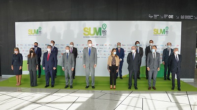El Rey Felipe VI, presidiendo la foto del SUM Bilbao 21